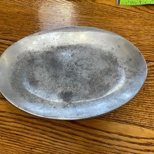 Harman Pewter tray.  Vintage look.  Size 11x7.5”.  Home decor.